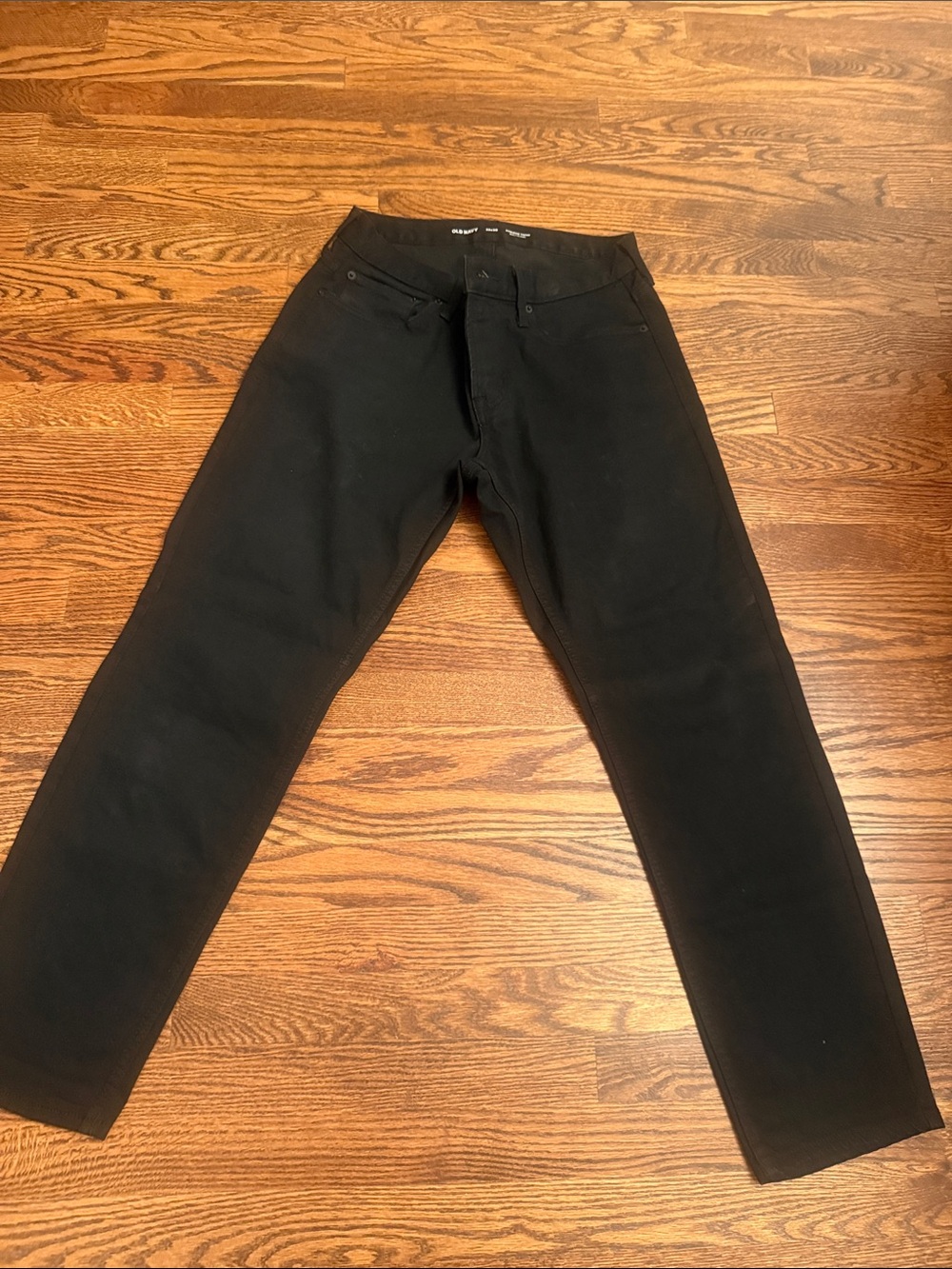 Old Navy Men's Slim Straight Black Jeans